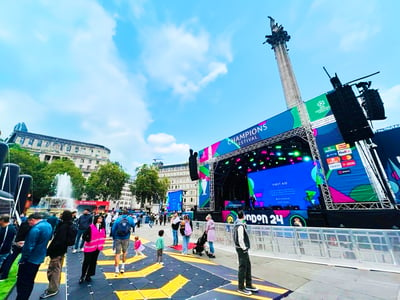 Pavegen and Rockstar Energy Dance Floor in Trafalgar Square
